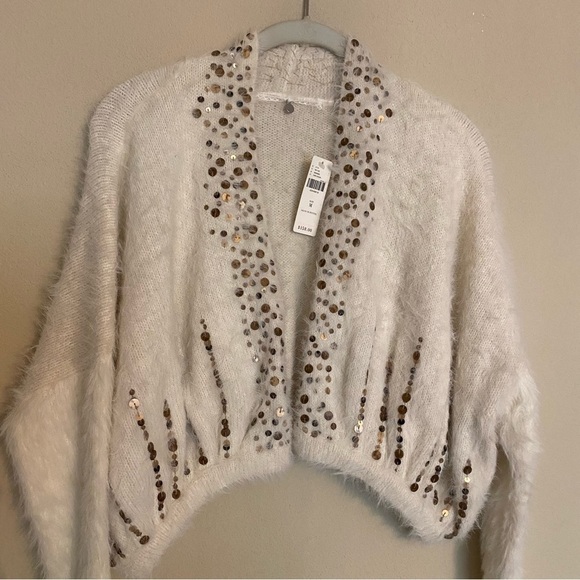 Anthropologie Knitted & Knotted Soiree Cardigan Sweater Size Medium NWT - Picture 5 of 16